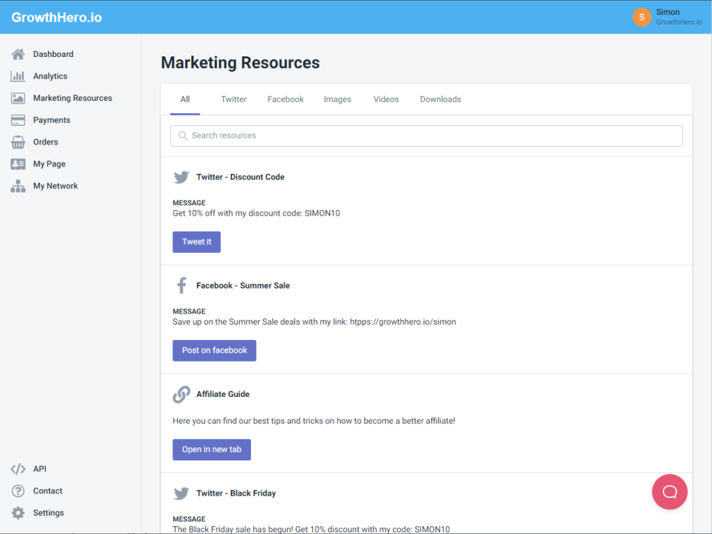 growth hero marketing resources