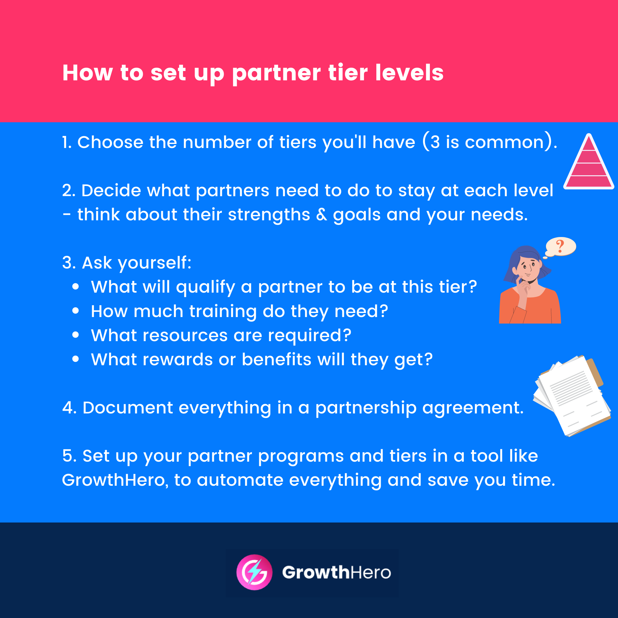 how to set up partner tier levels